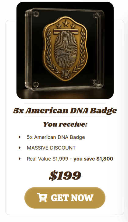 Trump American DNA Badge Price