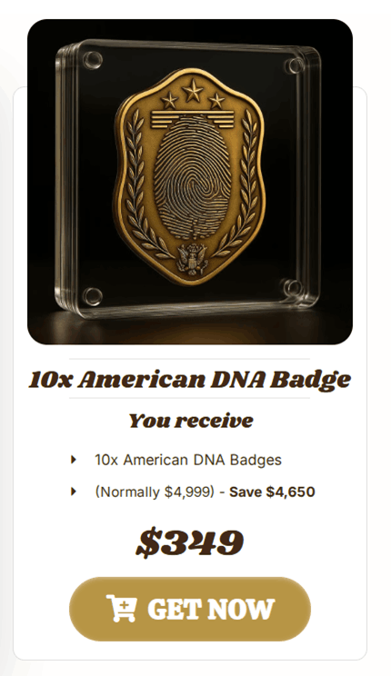 Trump American DNA Badge Price